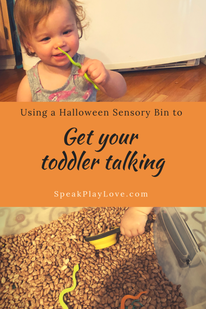 Halloween Sensory Bin for Toddlers